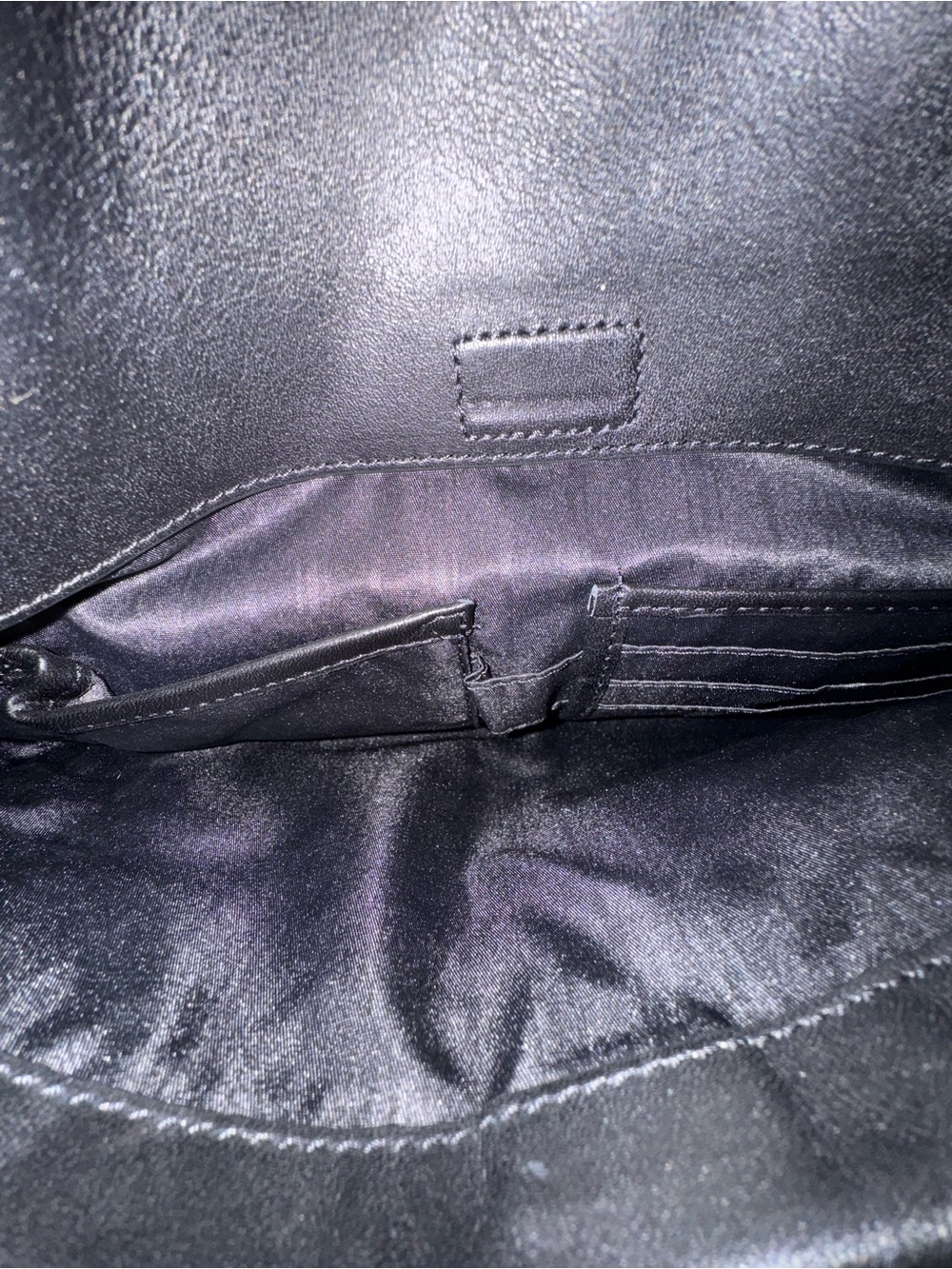 TUMI Black Leather Messenger Bag - Picture 8 of 16